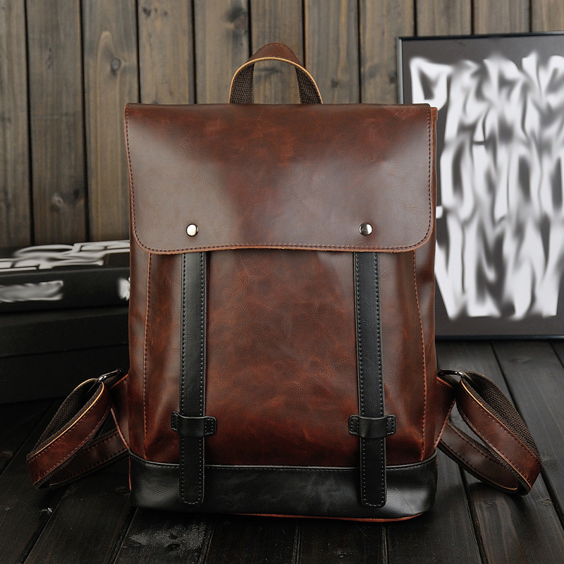 Men Vintage Leather Backpack 1 - đánh giá và giá Leather Work Rucksack Mens