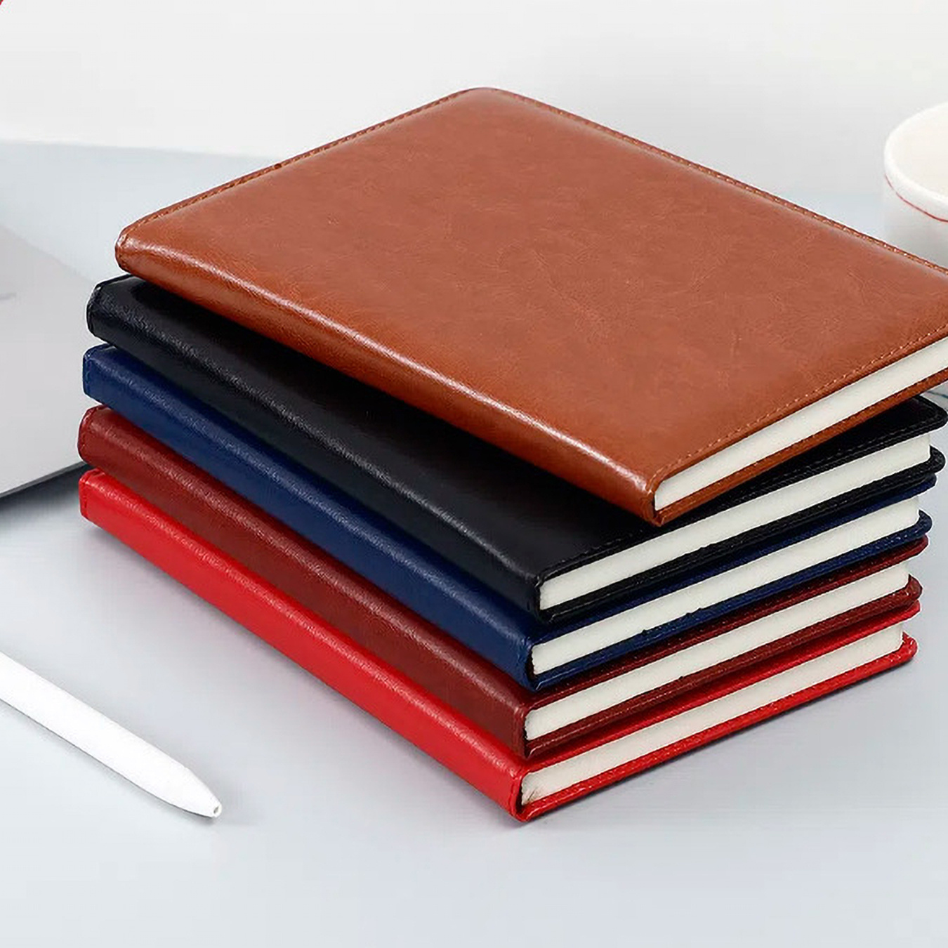 Colorful Jellyfish PU Leather  - đánh giá và giá Leather Work Diary Covers